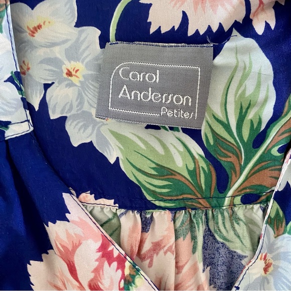 Vintage Carol Anderson Flower Dress Size Two - Picture 11 of 12